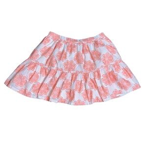 Floral Tiered Mini Skirt Medium | Boho Cottagecore Summer Cotton Skirt